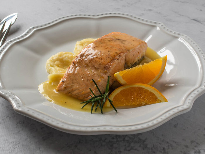 Salmon a la naranja